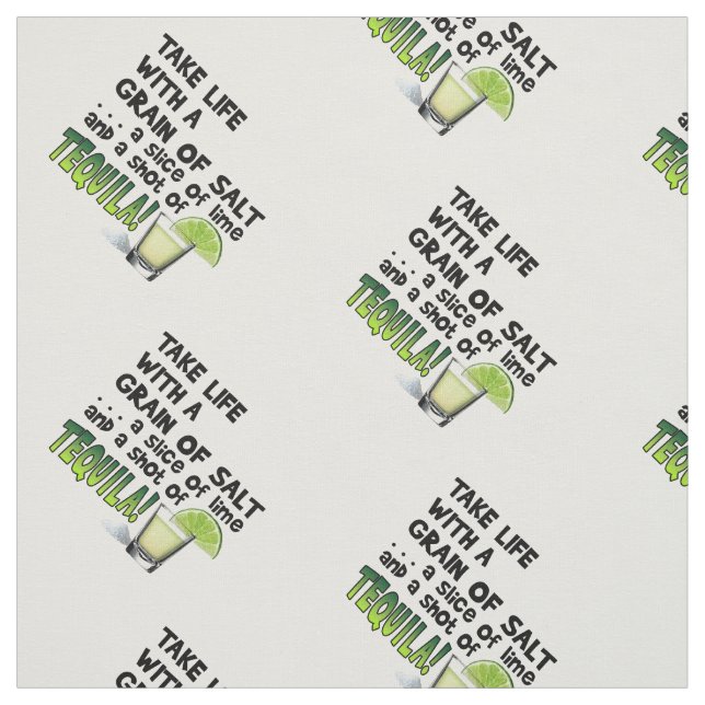 FABRIC - LIFE, LIME, SALT, TEQUILA! (Swatch)