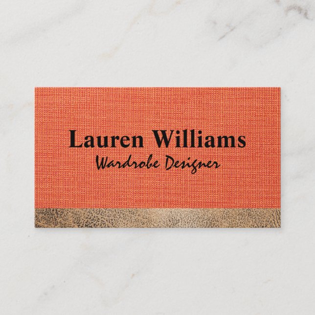 Fabric Material Textures Business Card (Front)