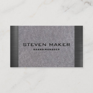 Fabric   Metallic Business Card