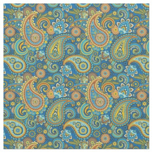 Fabric - Multi Coloured French Paisley