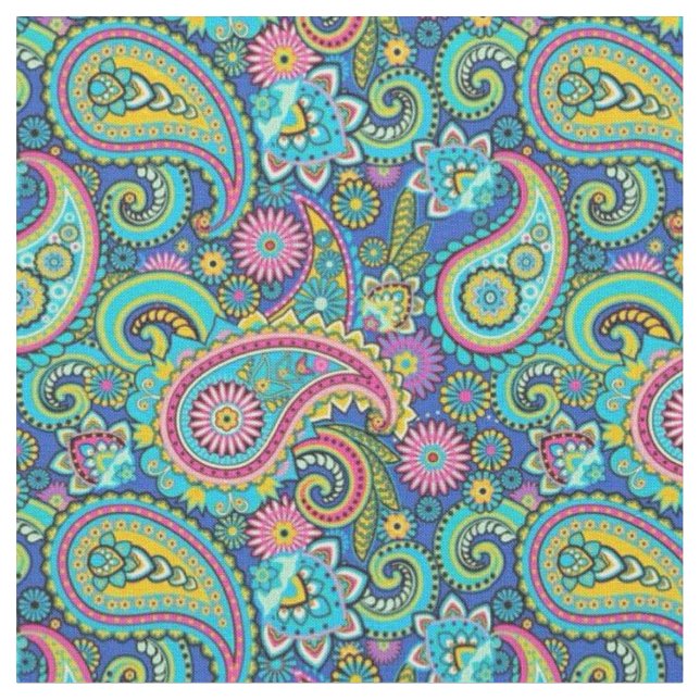 Fabric - Pasley Green and Blue (Close Up)