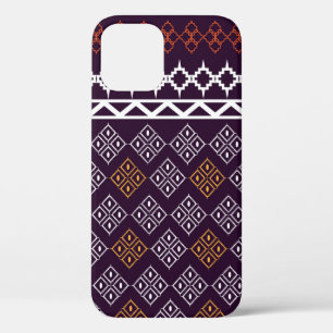 Fabric pattern patterns iPhone 12 case