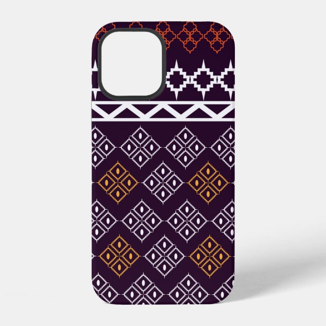Fabric pattern patterns  iPhone case (Back)