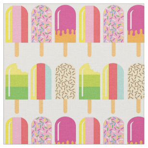 Fabric - Pink, Green & Yellow Ice Lollies