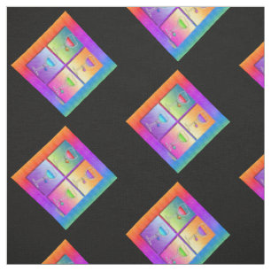 FABRIC - POP ART WINE
