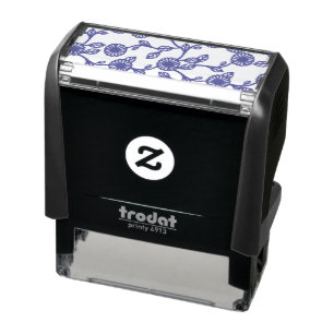 fabric print design self-inking stamp