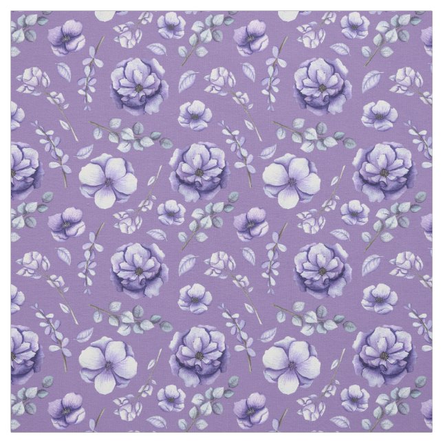 Fabric - Purple Passion Floral (Swatch)