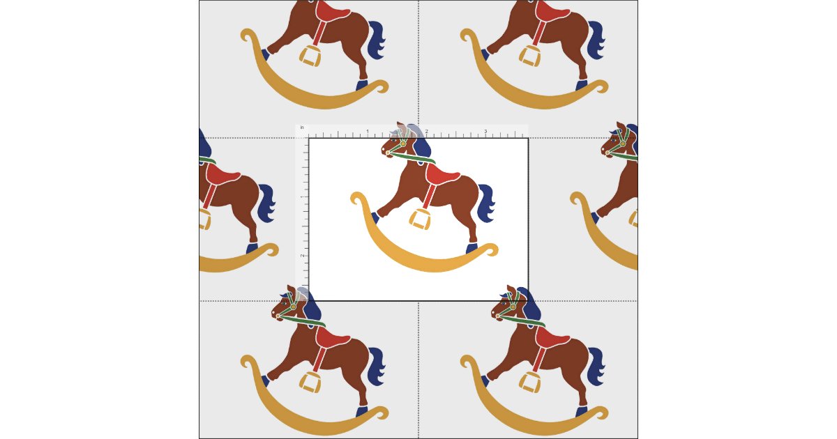 Fabric Rocking Horse Zazzle.co.uk