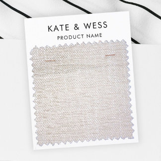 Fabric Sample Display Packaging Card