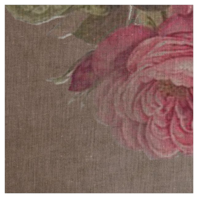 Fabric shabby chic vintage antique roses french (Swatch)