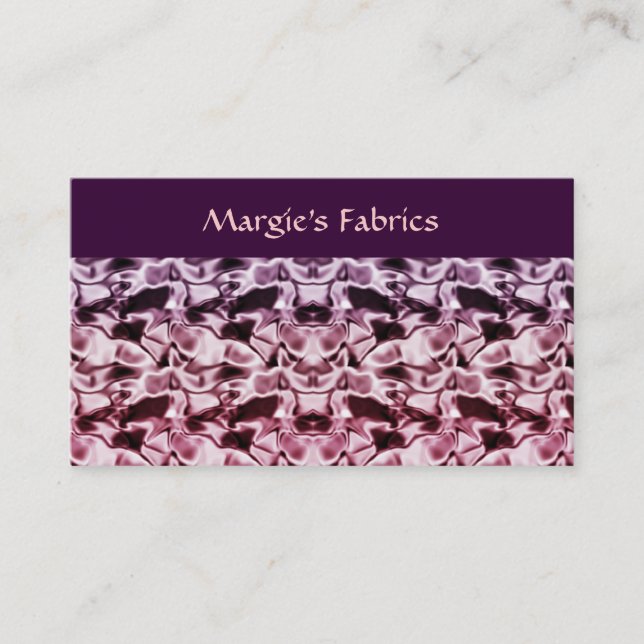 Fabric Store Business Card (Front)