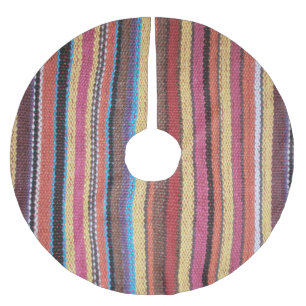Fabric Stripes Pattern coloured I + your ideas Brushed Polyester Tree Skirt