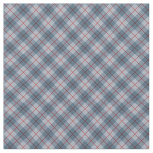 Fabric - Tartan Blue, Grey and Red