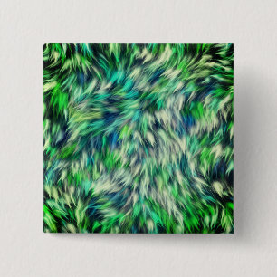 Fabric Texture Green Fur Design-68745 15 Cm Square Badge