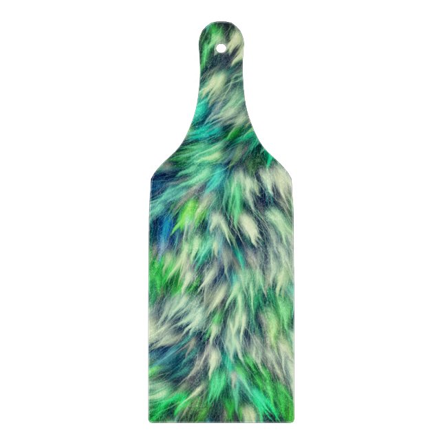 Fabric Texture Green Fur Design-68745 Cutting Board (Front)