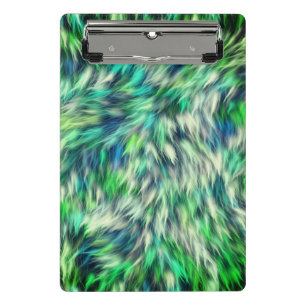 Fabric Texture Green Fur Design-68745 Mini Clipboard