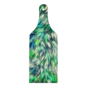 Fabric Texture Green Fur Design  Cutting Board