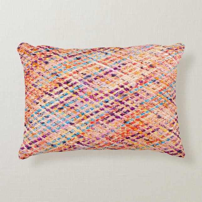 Fabric texture weave a large thread decorative cushion (Front)