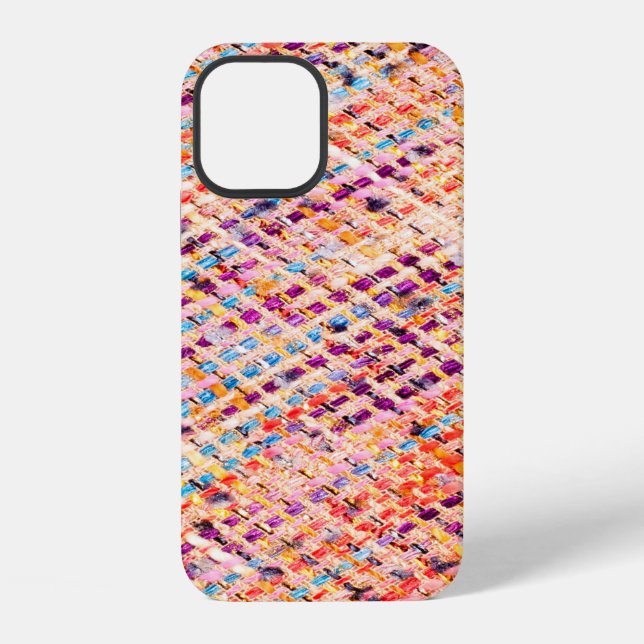 Fabric texture weave a large thread iPhone case (Back)