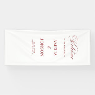 Fabric Wedding Welcome Sign Modern Wedding Welcome