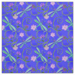 Pink Purple Blue Teal Watercolor Mermaid Scales Fabric