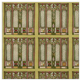 Fabric with " Arts and Crafts" Stylised Pattern