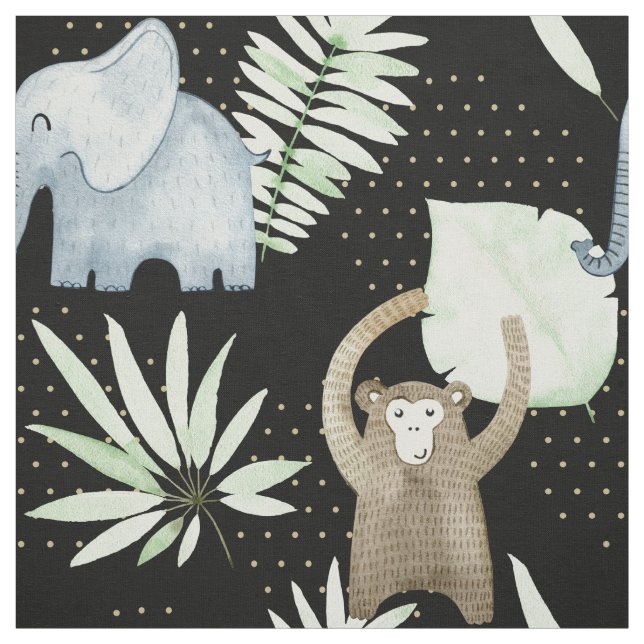 Fabric with safari animals for kids (Swatch)