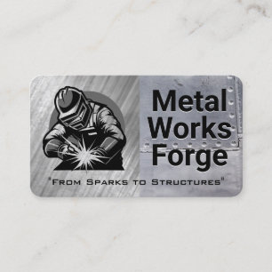 Fabrication Blue Collar Work Welding Business Card