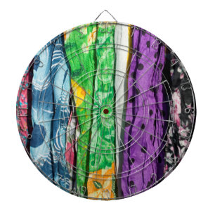 Fabrics background dartboard