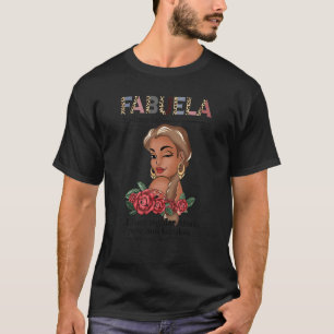 Fabuela  Spanish Fabuela Definition Chingona Afro  T-Shirt
