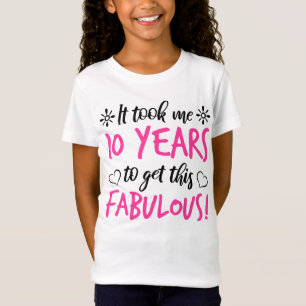 Fabulous 10th Birthday T-Shirt