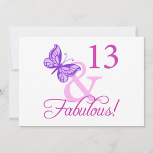 Fabulous 13th Birthday Card