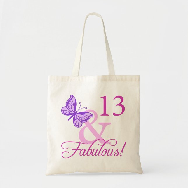 Fabulous 13th Birthday Tote Bag (Front)