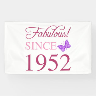 Fabulous 1952 Women’s 70th Birthday Banner