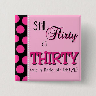 Fabulous 30th Birthday 15 Cm Square Badge
