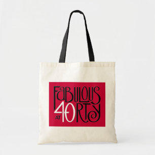 Fabulous 40 black white red Bag