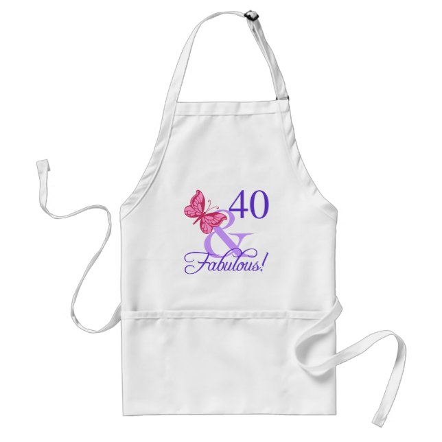 Fabulous 40th Birthday For Women Standard Apron (Front)