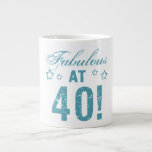Fabulous 40th Birthday Large Coffee Mug<br><div class="desc">A funny birthday gift idea for women who know that they are fabulous.</div>