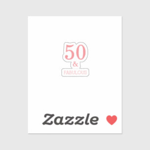 Fabulous 50 Birthday Party Coral Pink Custom Color