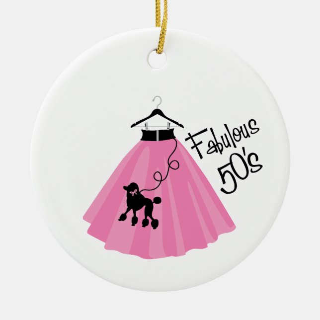 Fabulous 50's ceramic tree decoration (Front)