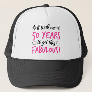Fabulous 50th Birthday Trucker Hat