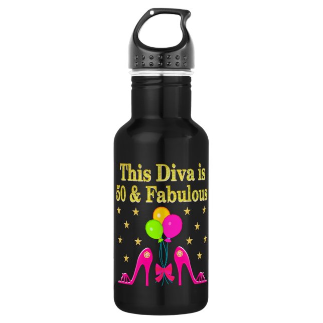 FABULOUS 50TH SHOE LOVER DESIGN 532 ML WATER BOTTLE (Front)