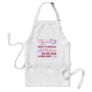 Fabulous 60th Birthday For Women Standard Apron