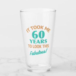 Fabulous 60th Birthday Glass