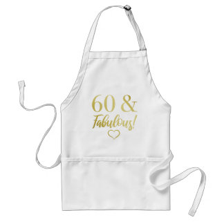 Fabulous 60th Birthday (Gold) Standard Apron
