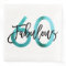 Fabulous 60th | Teal Green Modern Elegant Birthday