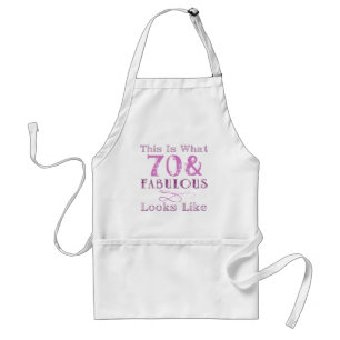 Fabulous 70th Birthday For Her Standard Apron