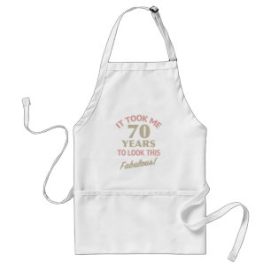 Fabulous 70th Birthday Standard Apron