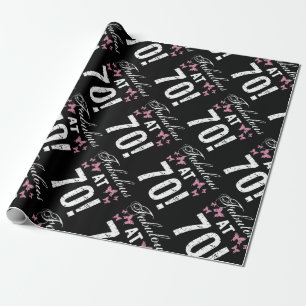 Fabulous 70th Birthday Wrapping Paper
