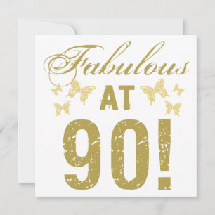 Fabulous 90th Birthday Card